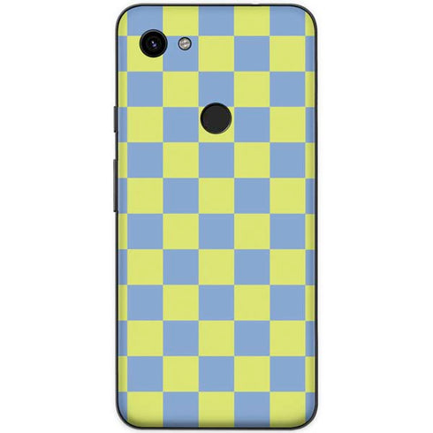Neon Checkered Google Pixel 3a Skin